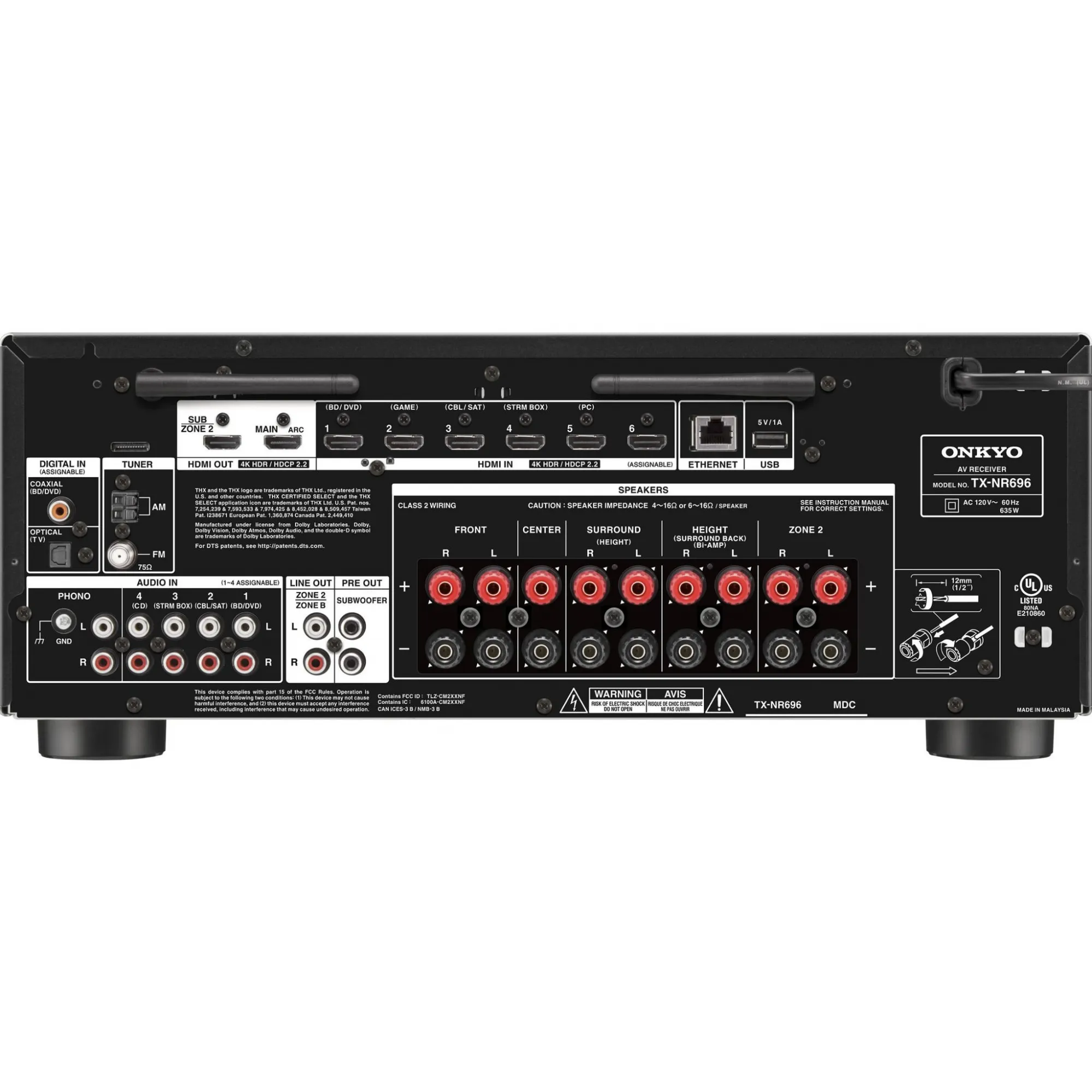 RECEIVER JBL ONKYO TX-SR393 - Imagem 2